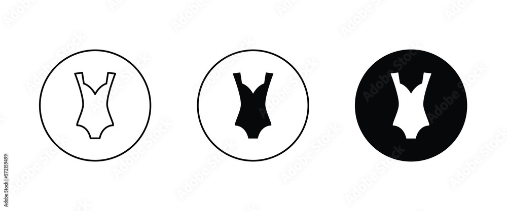 Swimsuit icon, woman's body. woman waist icon, sea wear icon symbol logo illustration,editable stroke, flat design style isolated on white Swimsuit icon, woman's body. woman waist icon, sea wear icon symbol logo illustration,editable stroke, flat design style isolated on white