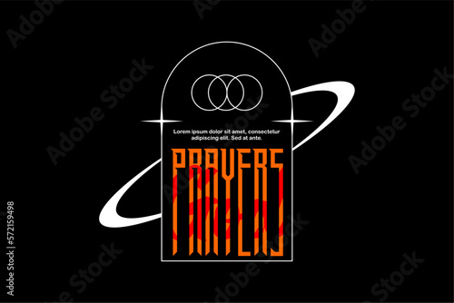 Streetwear design templates vector for fashion printing