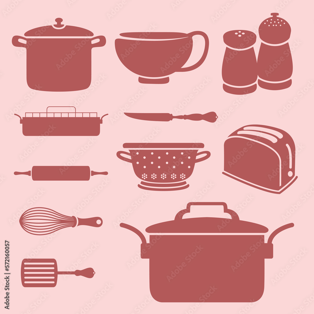 set of kitchen utensils set of kitchen utensils