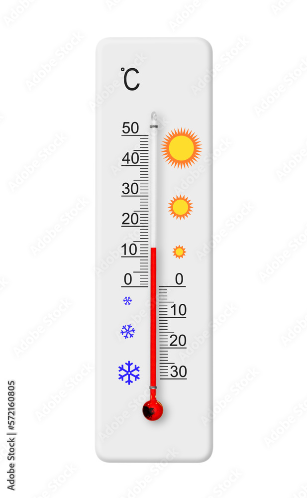 Celsius scale thermometer isolated on transparent background. PNG file. Ambient temperature plus 13 degrees Celsius scale thermometer isolated on transparent background. PNG file. Ambient temperature plus 13 degrees