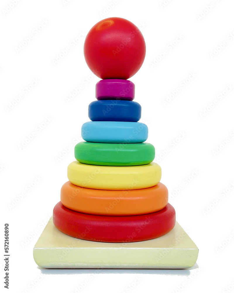Wooden rainbow stacker, stacking toy for kids, colourful rainbow, wooden toys for kids, baby and infant. Wooden rainbow stacker, stacking toy for kids, colourful rainbow, wooden toys for kids, baby and infant.