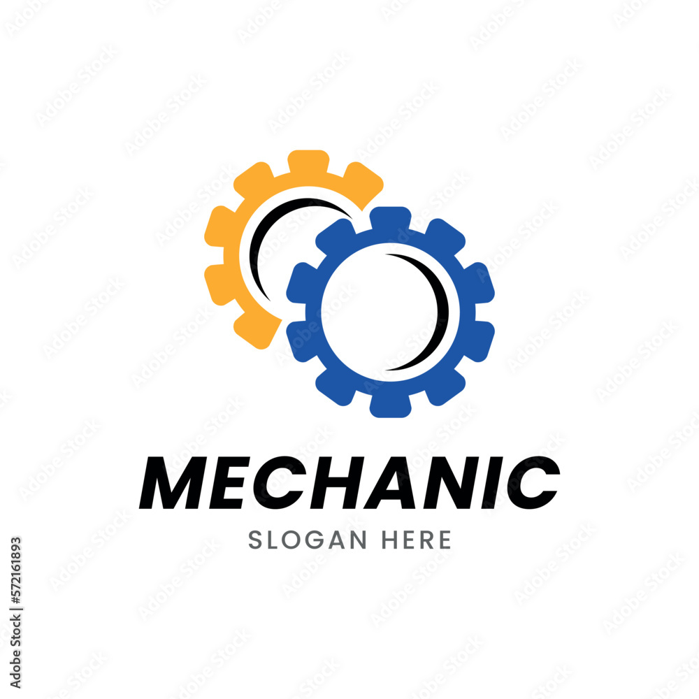gear and wrench mechanic logo icon vector gear and wrench mechanic logo icon vector