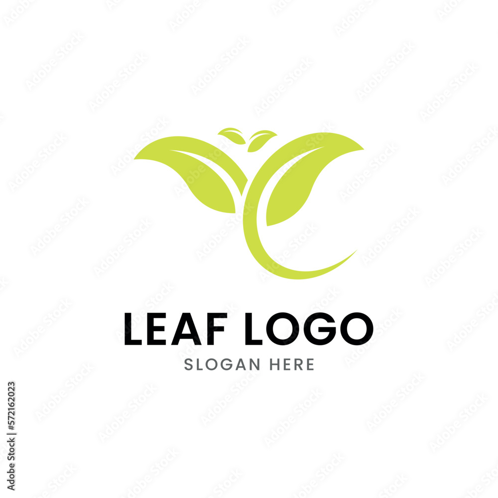 Green Leaf logo Icon Vector Illustrations Green Leaf logo Icon Vector Illustrations