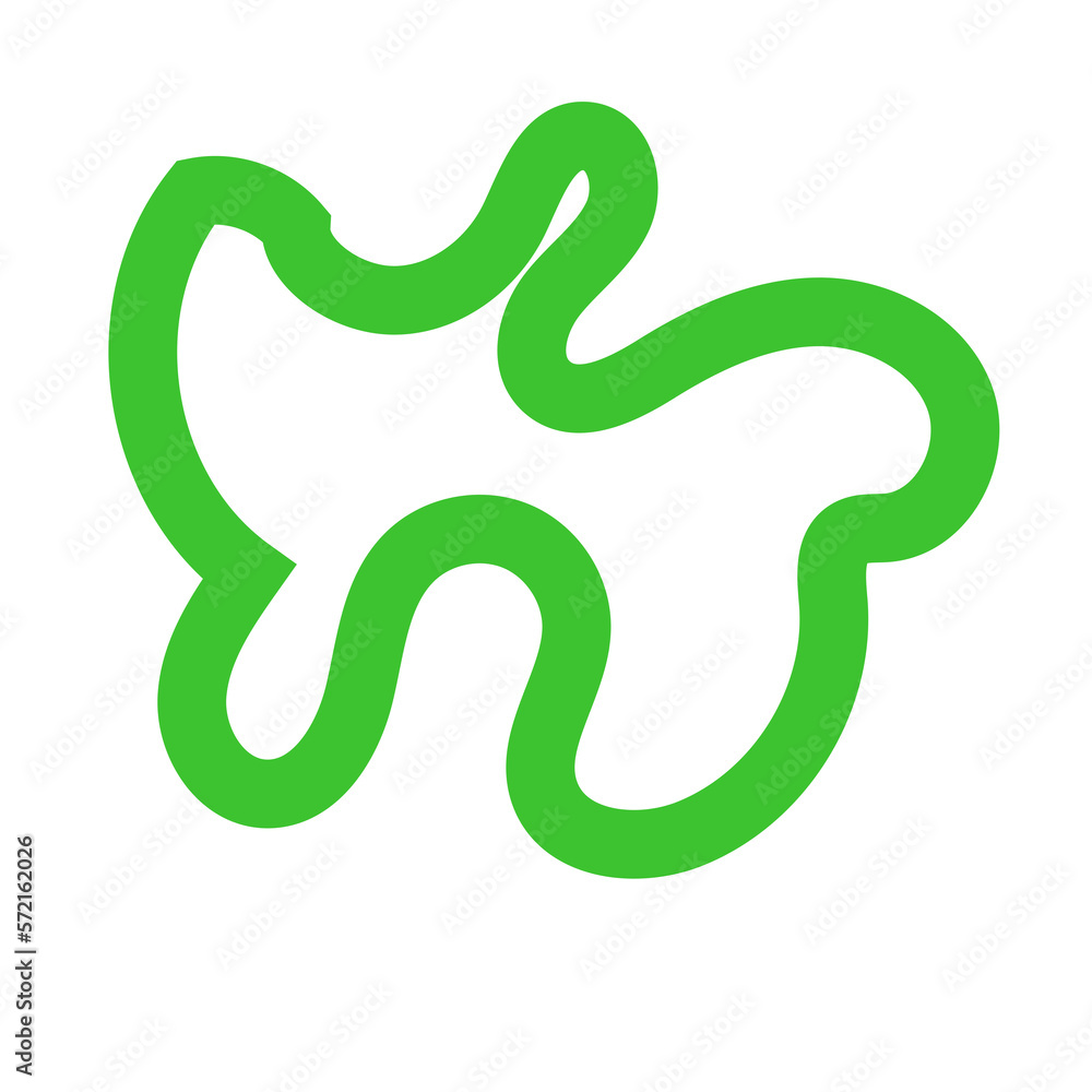 Obraz premium Green Lines Abstract Transparent 