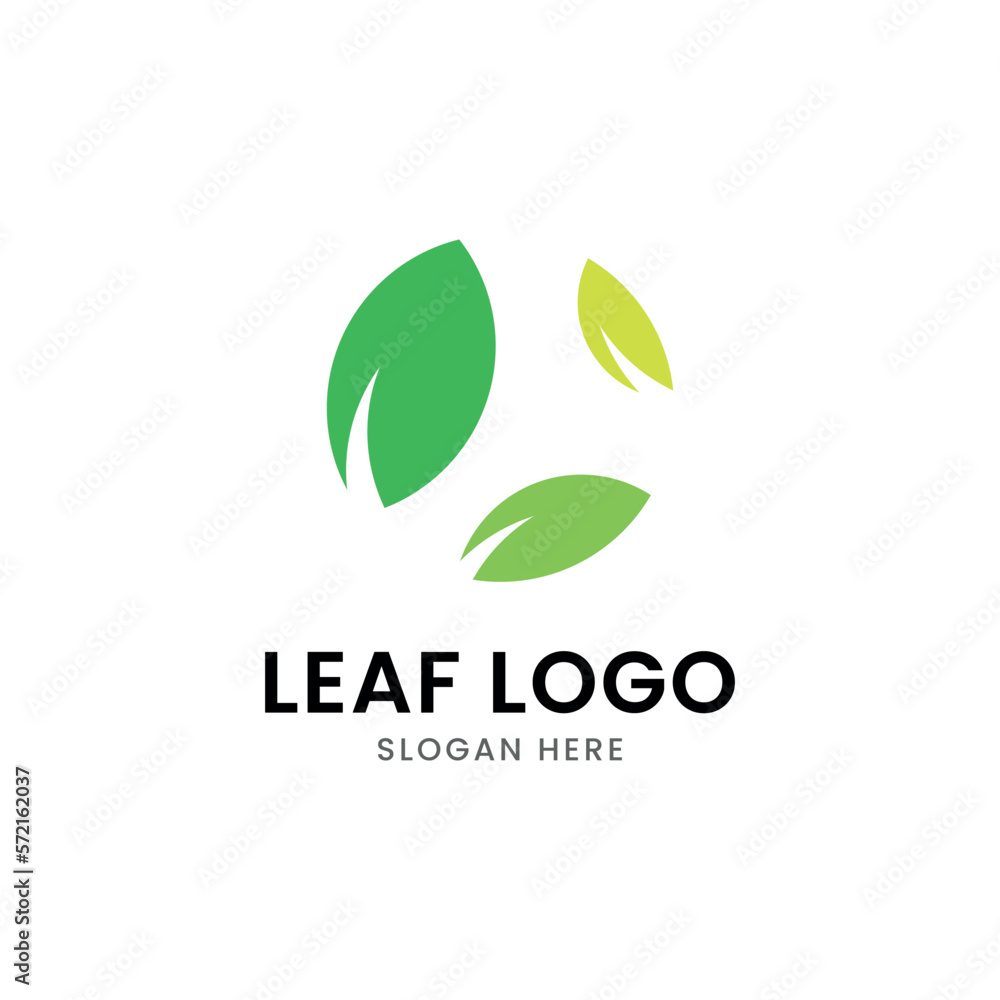 Green Leaf logo Icon Vector Illustrations Green Leaf logo Icon Vector Illustrations