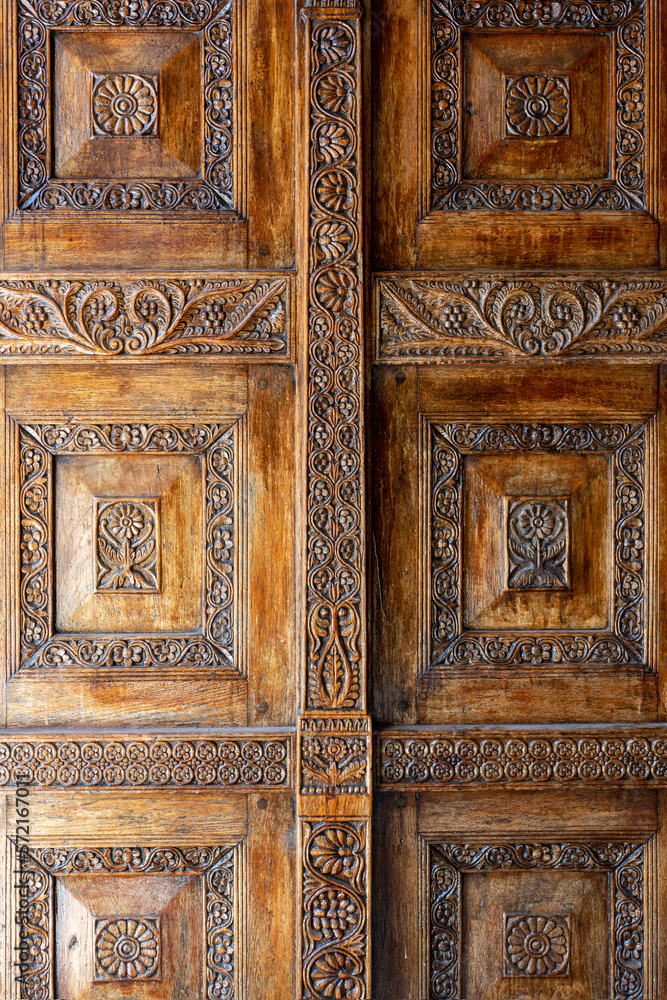 Zanzibar's ornate wooden doors in Stone Town showcase its rich history and culture. Their unique designs are a must-see for any visitor