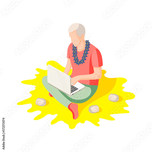 Freelance On Island Composition