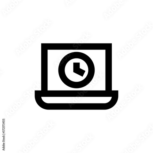 working hours line icon
