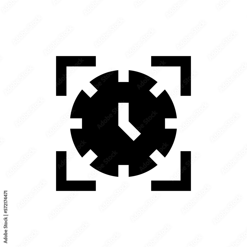 time management glyph icon