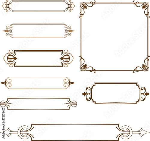 set of vintage frames
