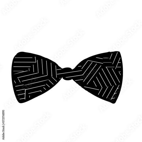 black bow tie