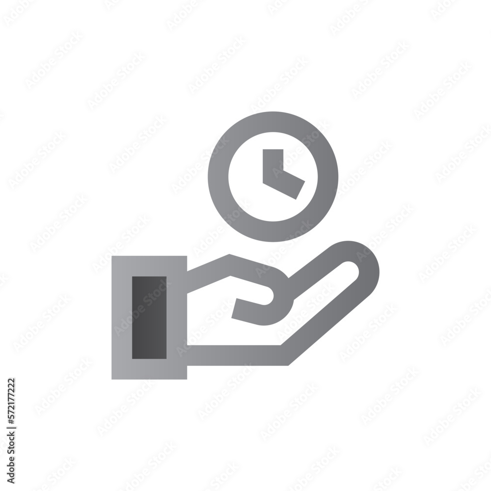 time management two tone gradient icon time management two tone gradient icon