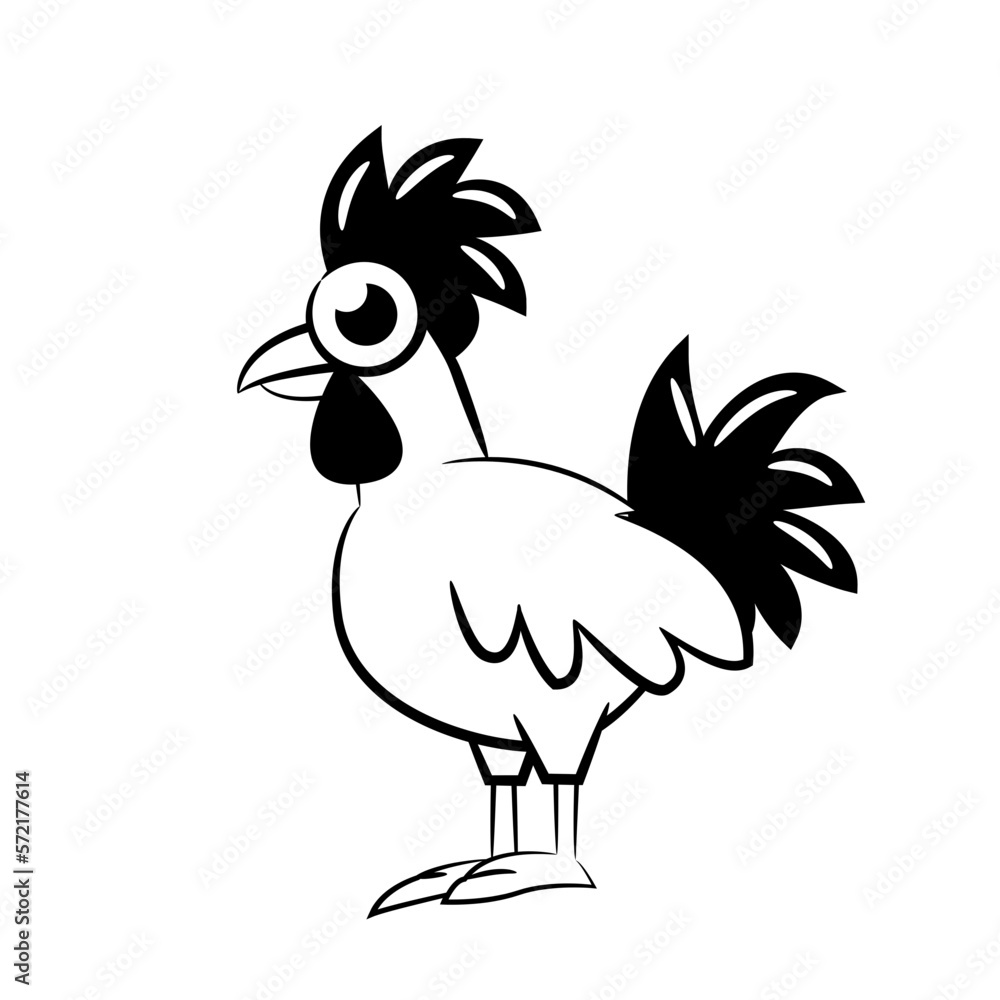 Obraz premium cartoon chicken