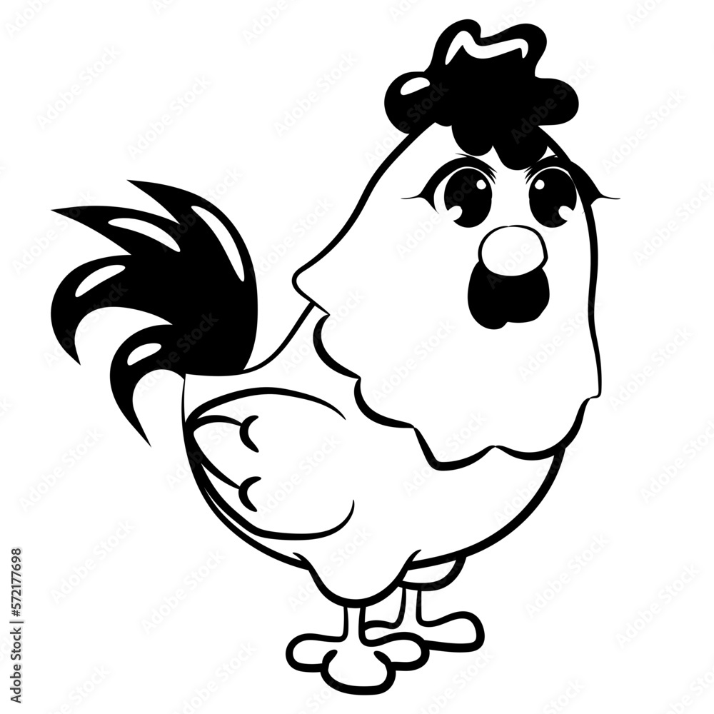 Obraz premium cartoon chicken