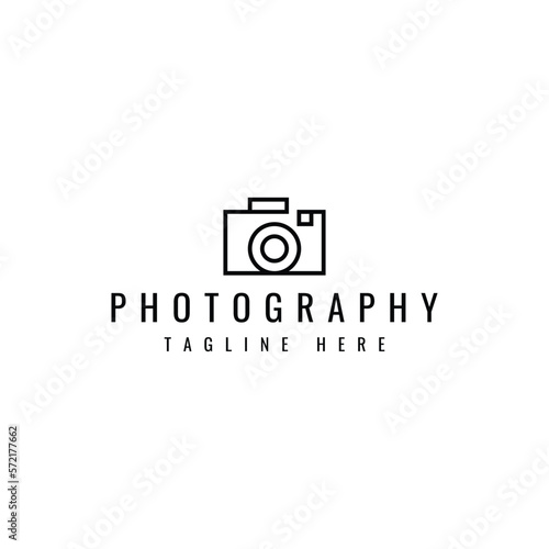 minimal camera lens photography logo design