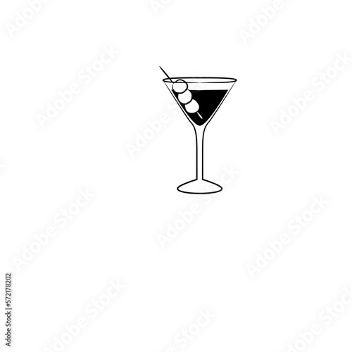 glass of martini