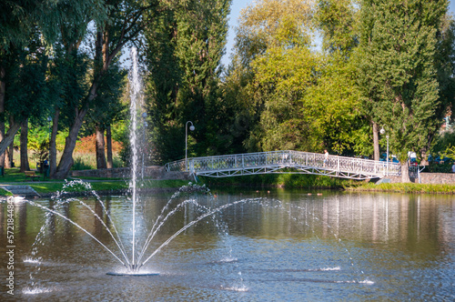 Water pond in Wyrzysk, Greater Poland Voivodeship, Poland