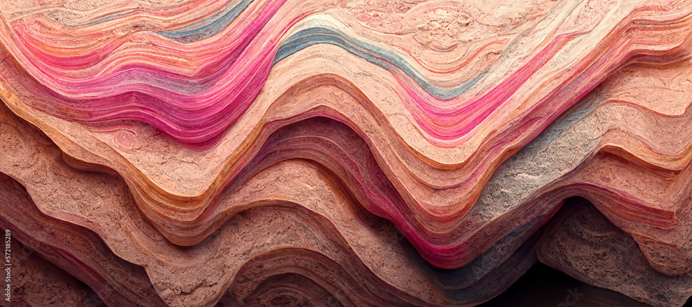 Sandstone Vibrant pink colors abstract wallpaper design