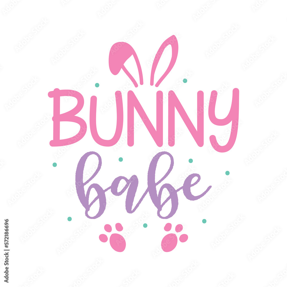 Obraz premium Bunny babe vector file