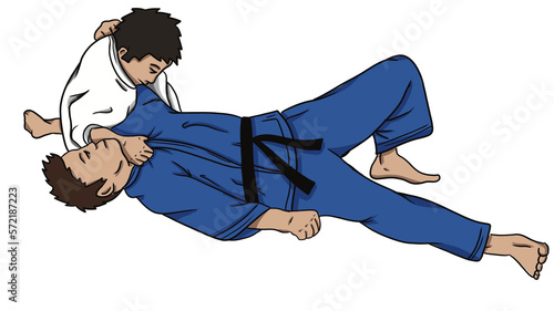 Judo - shime waza - katate jime
