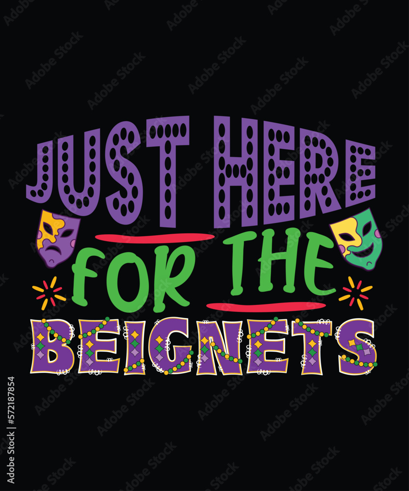 beignets mardi gras shirt