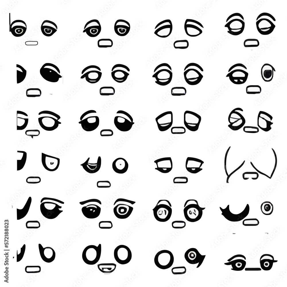 Set of different eyes styles collection Set of different eyes styles collection