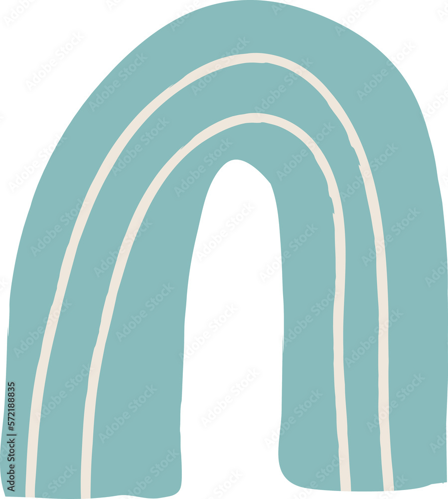 Obraz premium Abstract organic shape doodle