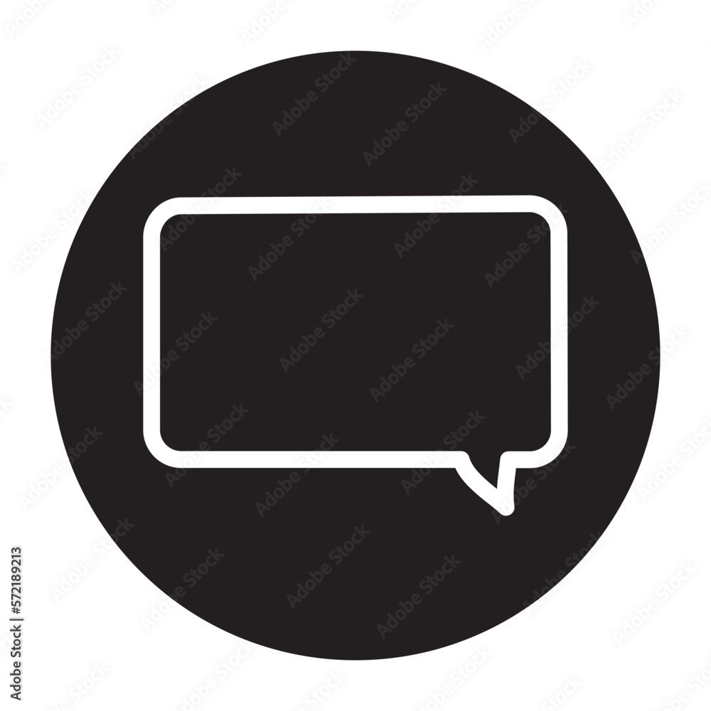 Naklejka premium Speech bubble color line icon. Communication cloud.