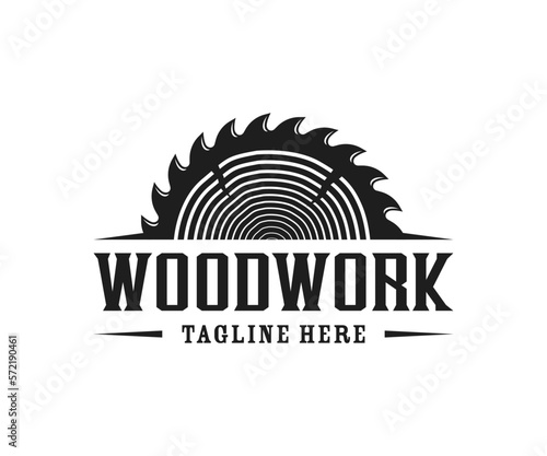 Woodwork and Sawmill Logo Design