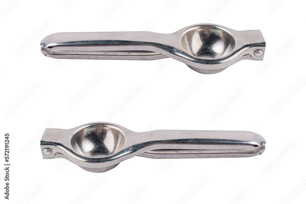 stainless squeezer isolated on white transparent with clipping path stainless squeezer isolated on white transparent with clipping path