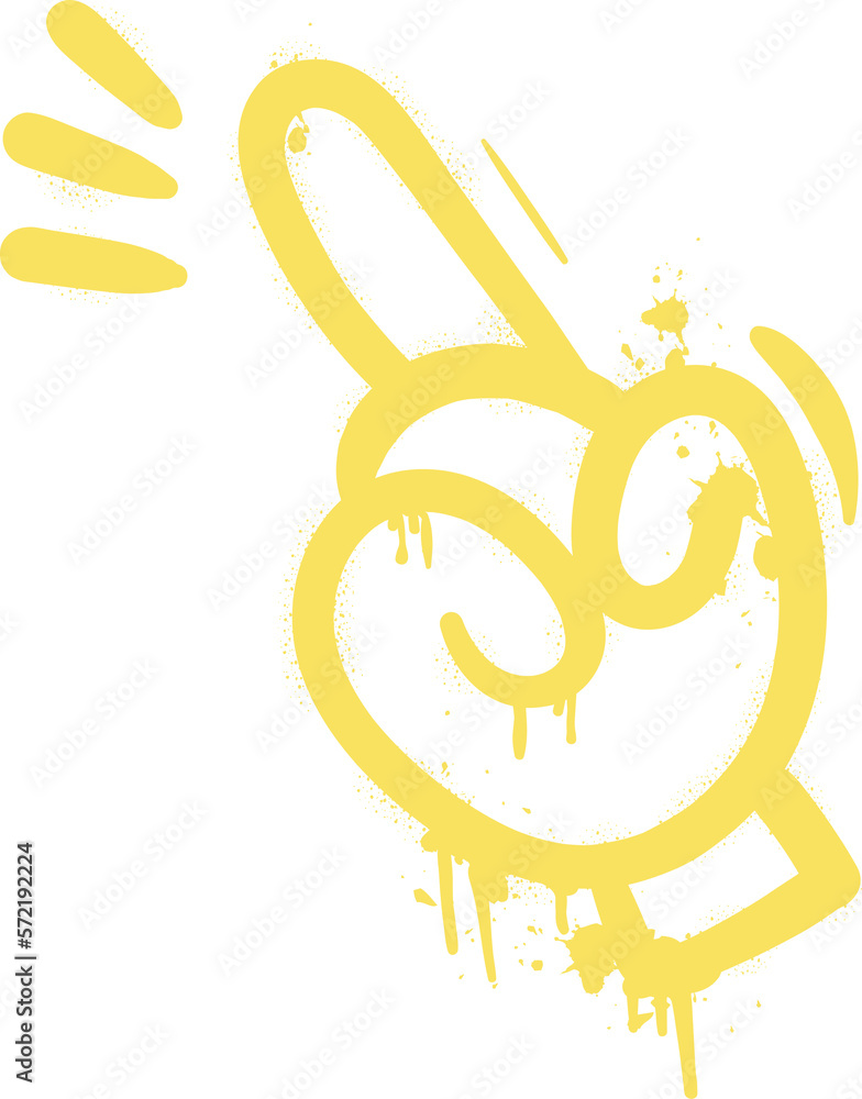 Hand sign color spray paint Hand sign color spray paint