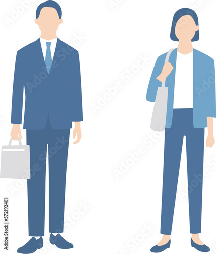 ビジネスパーソンの全身イメージ　営業