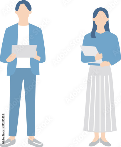 ビジネスパーソンの全身イメージ　企画