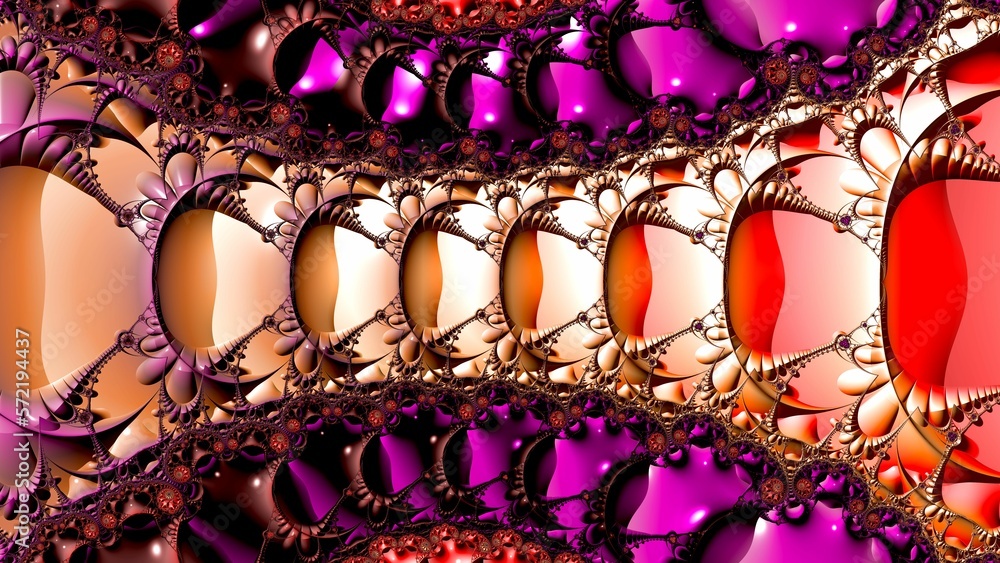 Fototapeta premium Fractal complex color - Mandelbrot set detail, digital artwork for creative graphic design