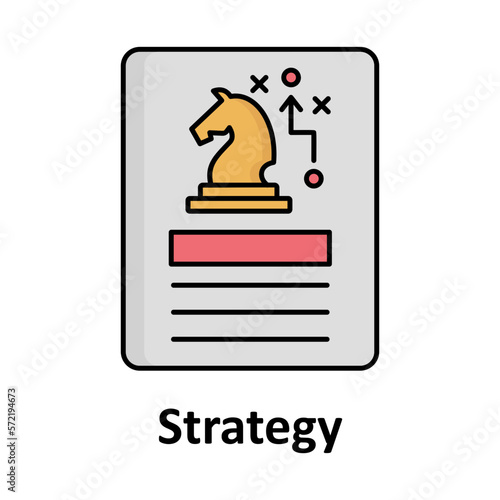 Man with cogwheel Outline with fill Color vector icon that can easily modify or edit

