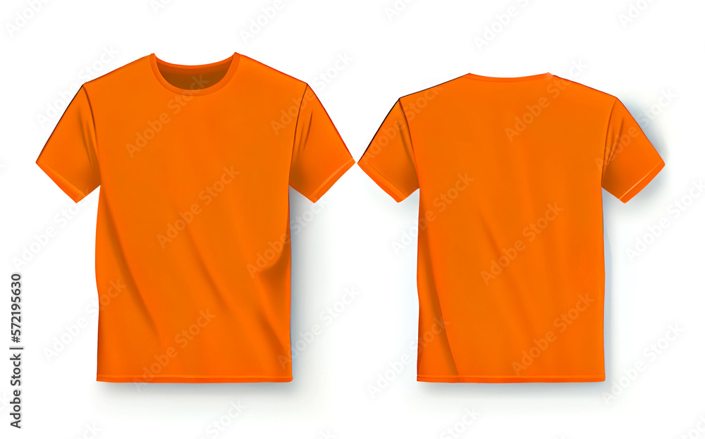 Orange t shirt plain clearance