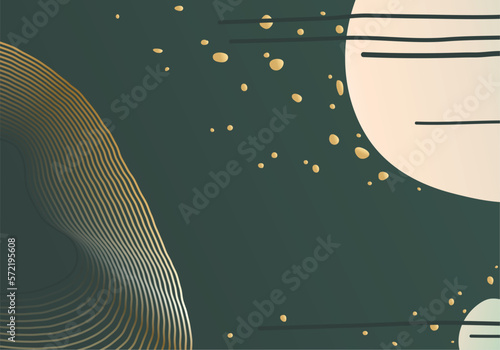 Abstract pattern vector background. Minimal cosmos banner design with