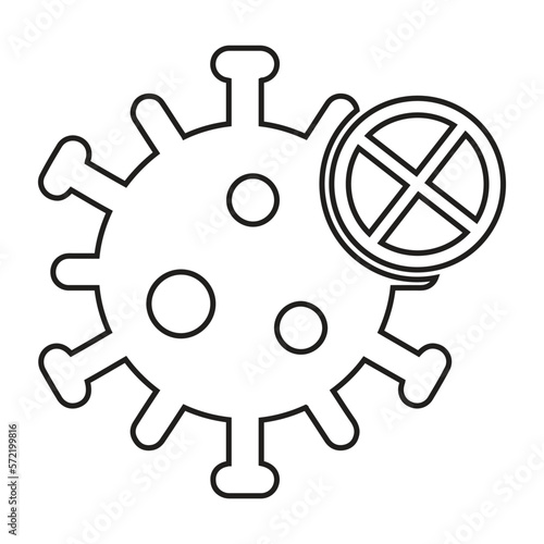 Vaccine, immunity, vaccination icon