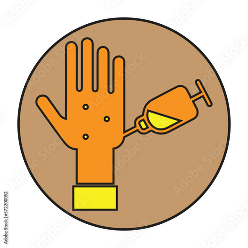 Vaccine, immunity, vaccination icon