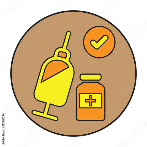 Vaccine, immunity, vaccination icon