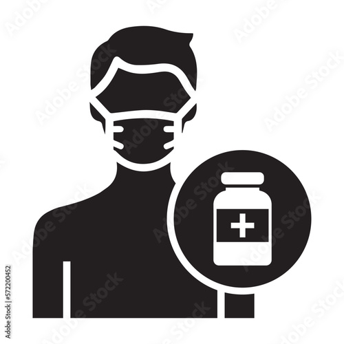 Vaccine, immunity, vaccination icon