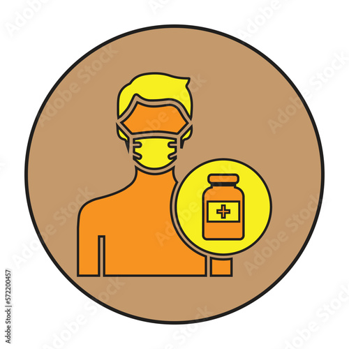 Vaccine, immunity, vaccination icon