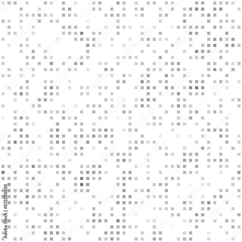 Abstract seamless geometric pattern. Mosaic background of black squares. Evenly spaced small shapes of different color. Vector illustration on white background Abstract seamless geometric pattern. Mosaic background of black squares. Evenly spaced small shapes of different color. Vector illustration on white background