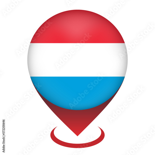 Map pointer with contry Luxembourg. Luxembourg flag. Vector illustration. Free Download Map pointer with contry Luxembourg. Luxembourg flag. Vector illustration. - GFXLoad