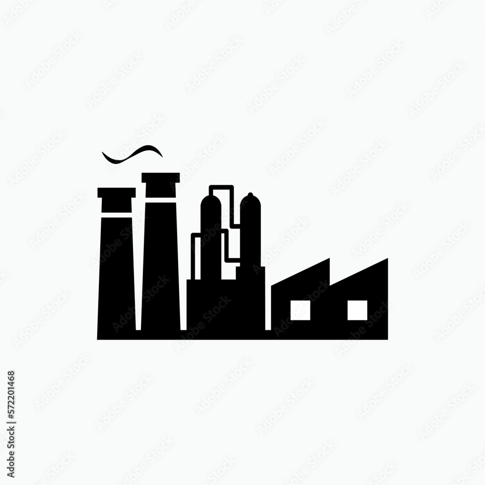 Factory Icon. Industry Symbol - Vector. Factory Icon. Industry Symbol - Vector.