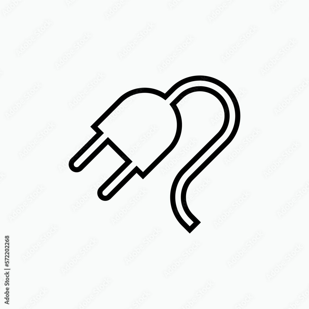 Electrical Plug Icon. Socket Symbol - Vector. Electrical Plug Icon. Socket Symbol - Vector.