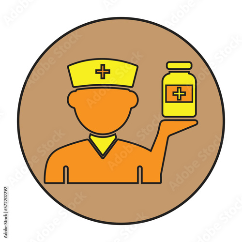 Vaccine, immunity, vaccination icon