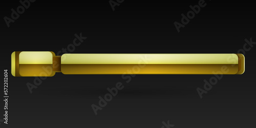 Elegant glossy golden lower third gui screen title banner template