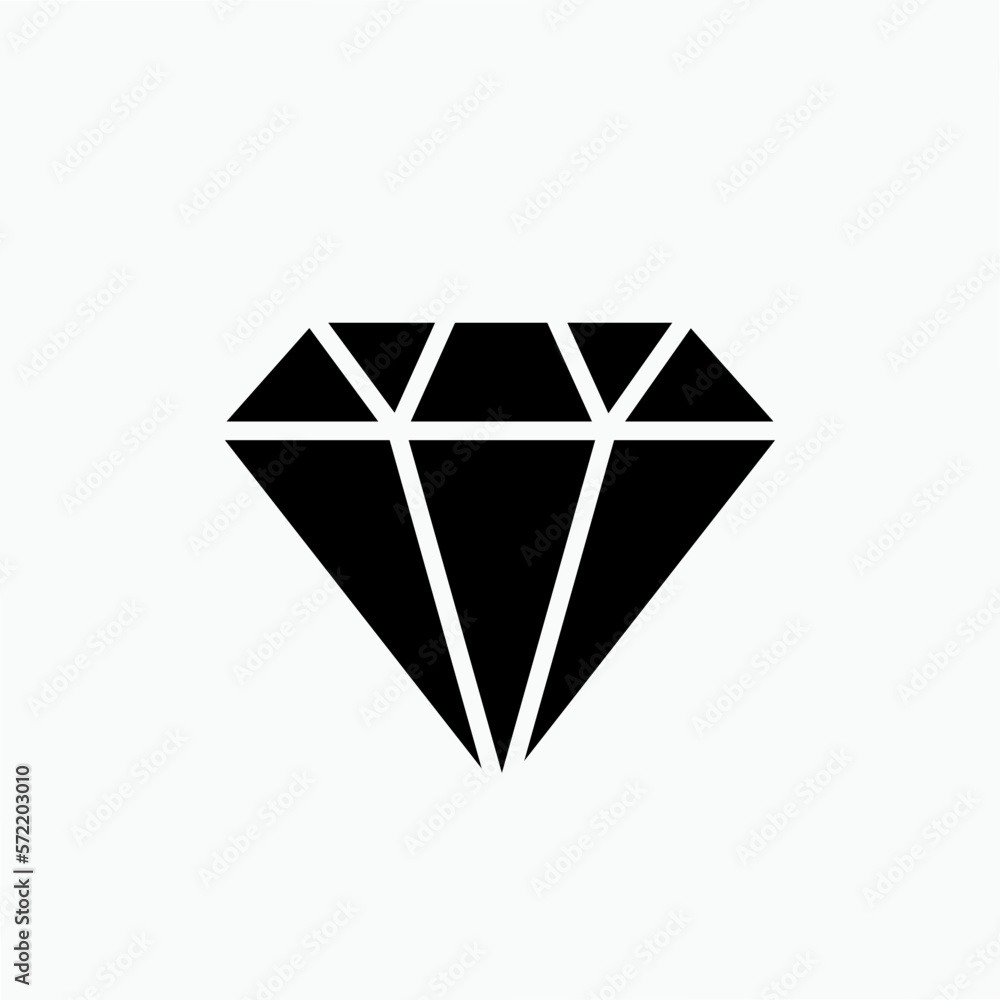 Diamond Icon. Jewellery Illustration As A Simple Vector Sign & Trendy Symbol for Design, Websites, Presentation or Application. Diamond Icon. Jewellery Illustration As A Simple Vector Sign & Trendy Symbol for Design, Websites, Presentation or Application.