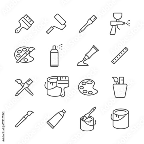 simple art icon in black color